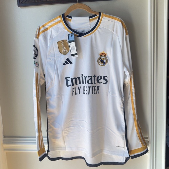Vini Jr. #7 Home Kit Shirt‎ Fan Jersey 23/24 NWT White Spain Football Size M